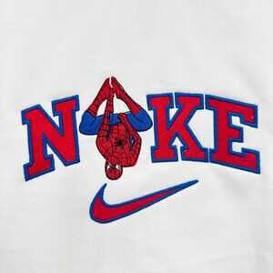 Nike Spiderman HOODIE Embroidered Adult Unisex Hooded Sweatshirt